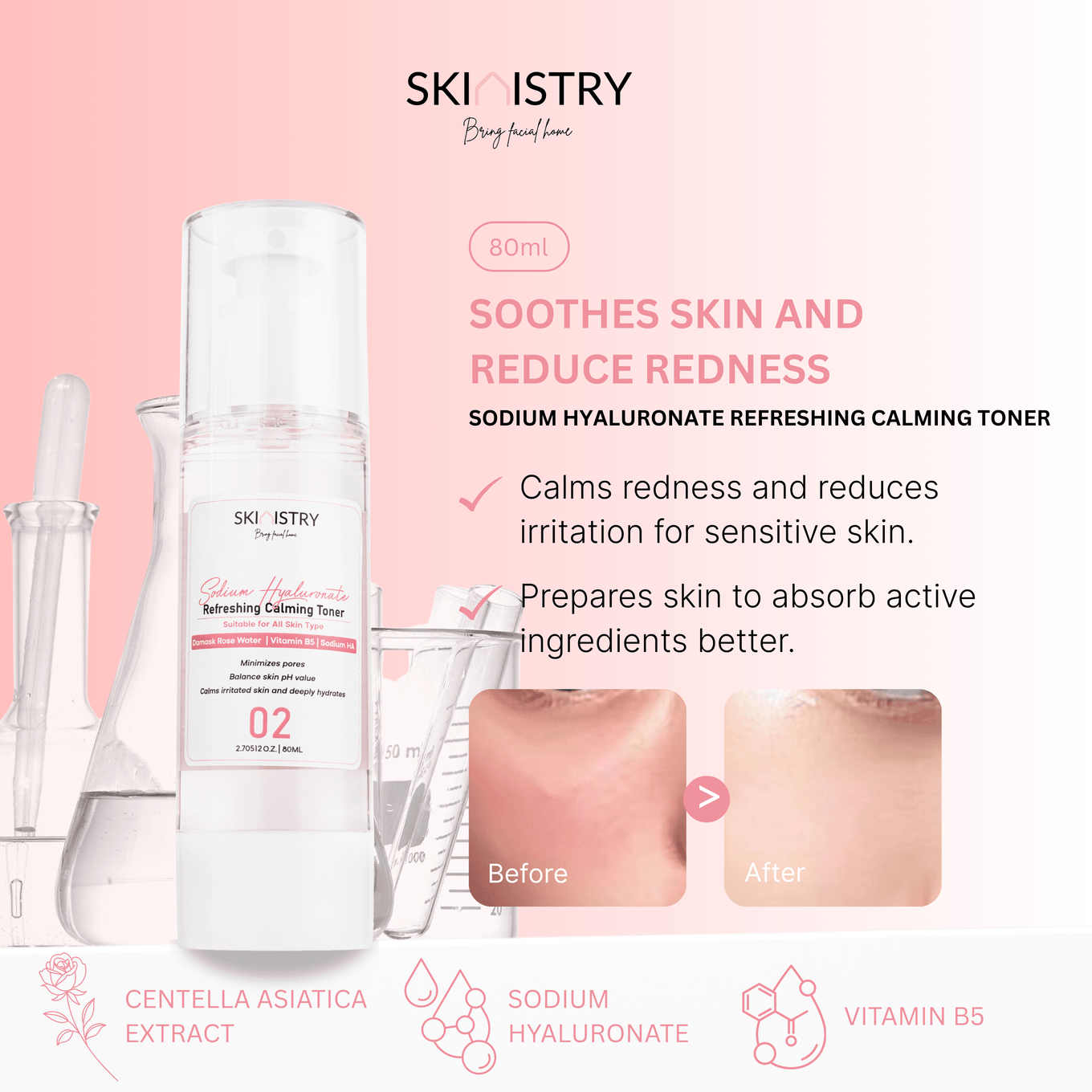 Skinistry Sodium Hyaluronate Refreshing Calming Toner