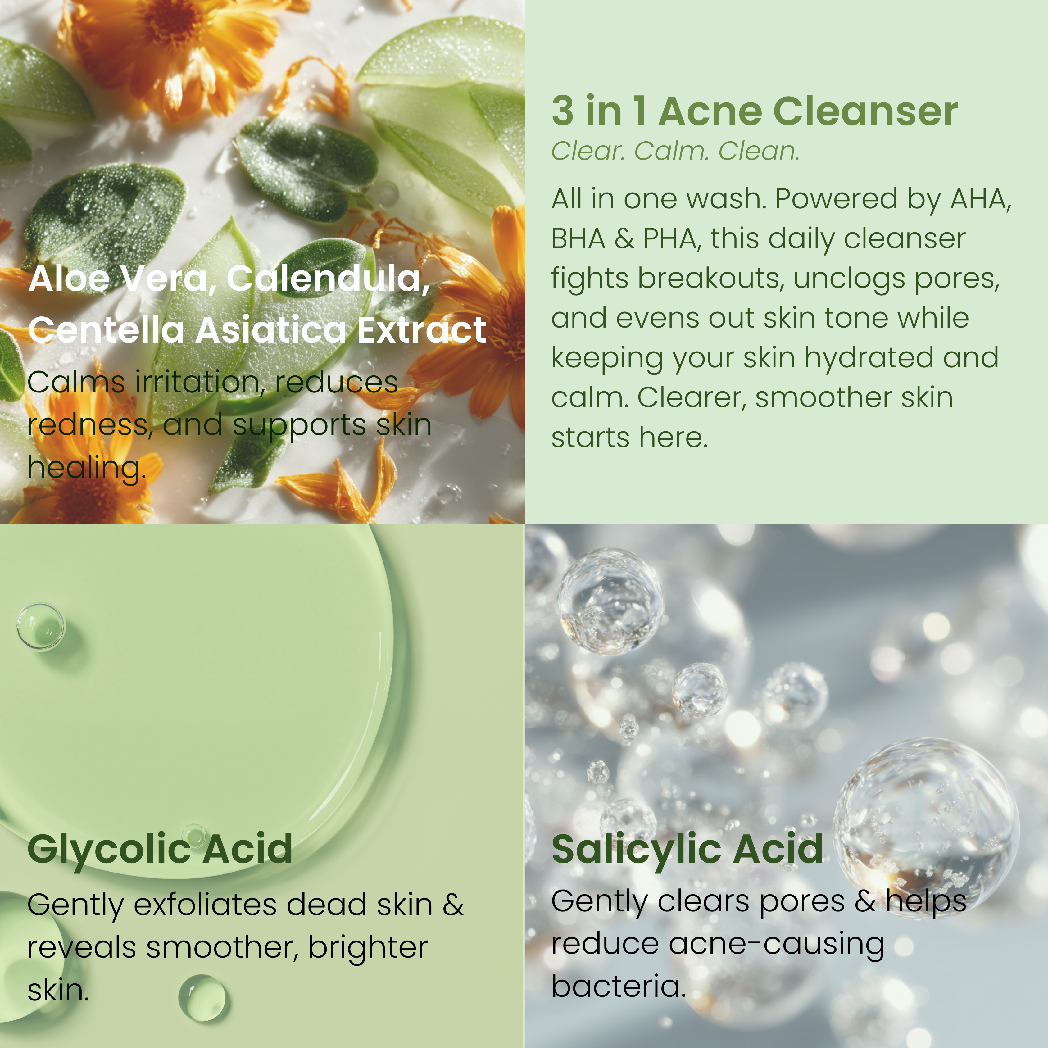 3 in 1 Acne Cleanser (100ml)