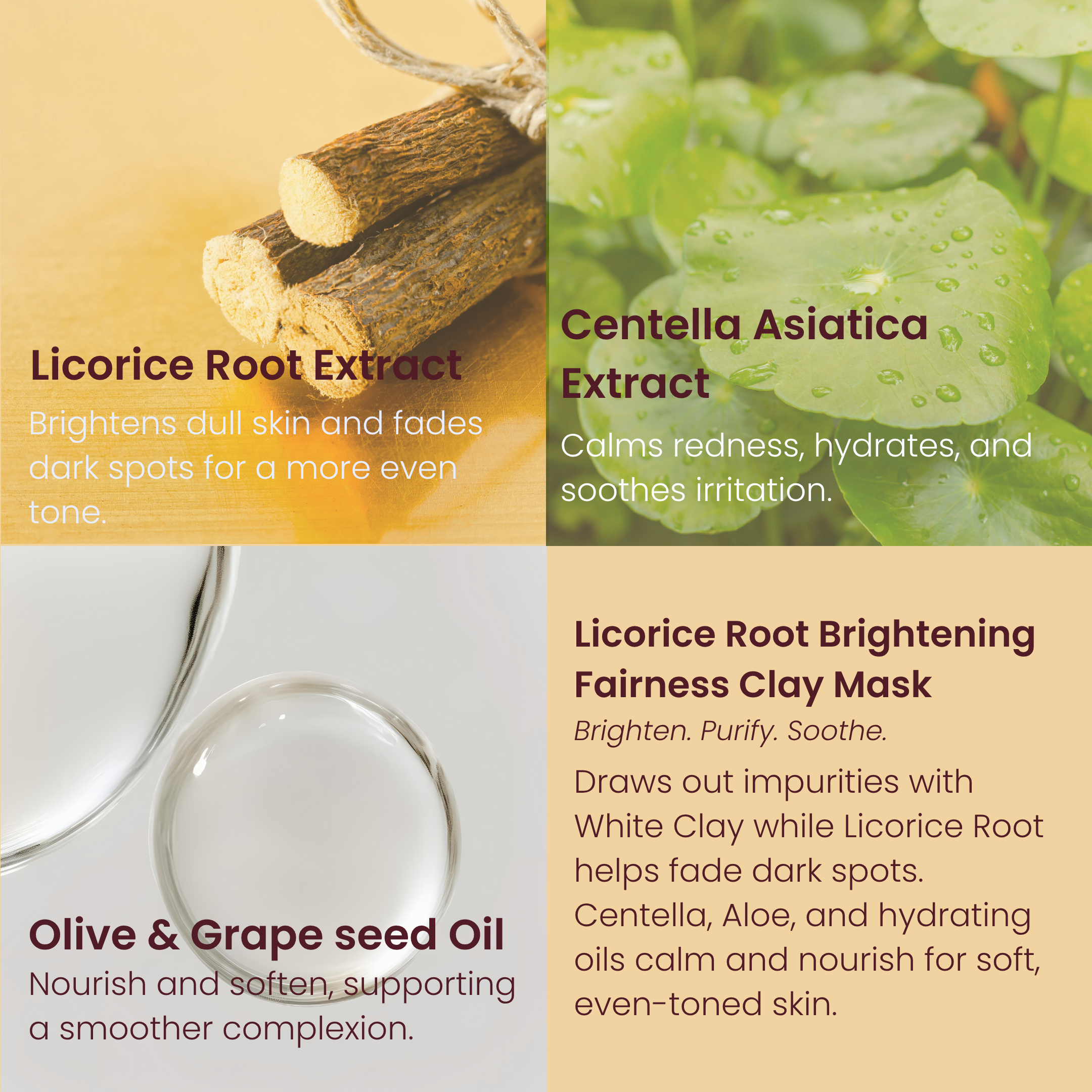 Skinistry Licorice Root Brightening Fairness Clay Mask （30ml)